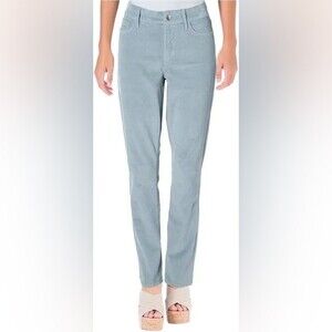NWT Nydj Womens Corduroy Slim SiZe 8 Sky Blue.